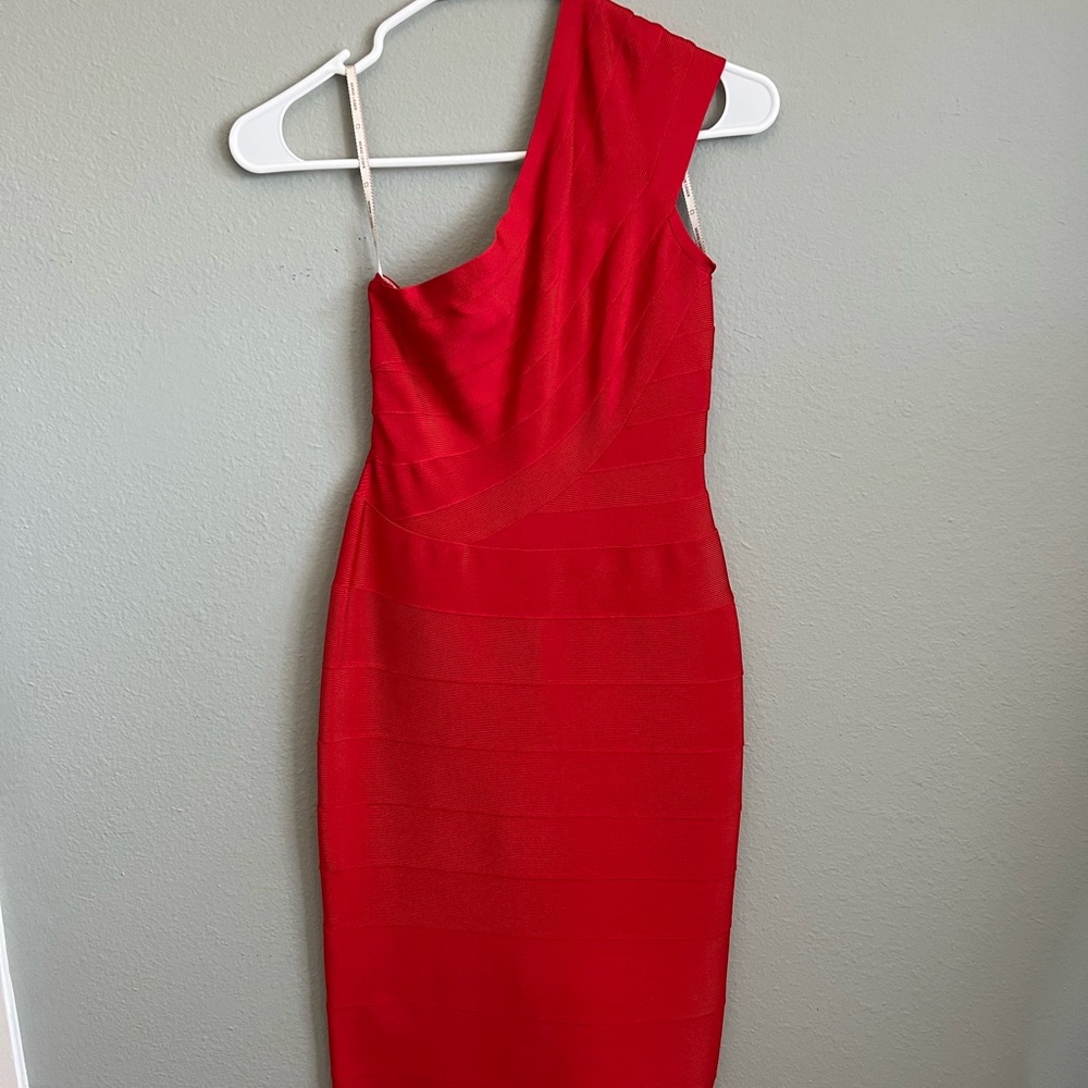 HERVE LEGER red dress ( US S)!